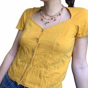 Vintage button up t-shirt